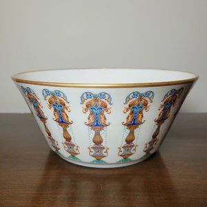 VTG Lenox LIDO 10.5" Large Serving Salad Bowl 24k Gold Rimmed Bone China